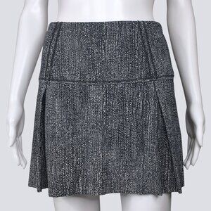 Lululemon Lost in Pace Skirt Sz 6 Tall Black White Tennis Golf Run Lined Pockets
